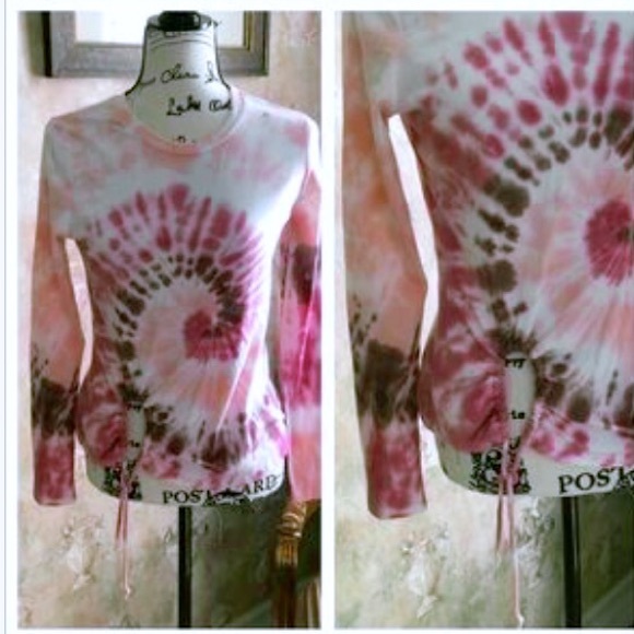 Tops - SMALL AVAILABLE TIEDYE TIE FRONT TOP NWT